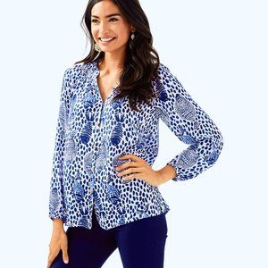 NWT Lilly Pulitzer Elsa Button-Up Top